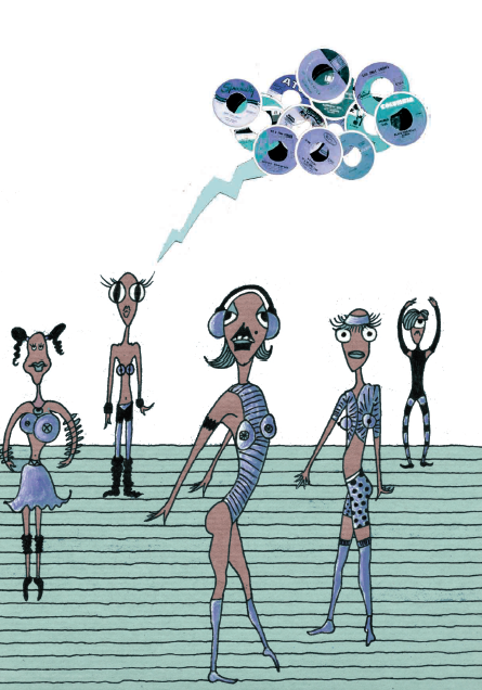 illustration aerobic dance